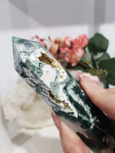 Load image into Gallery viewer, Moss-Agate-Tower-Stone-Moonlight-Crystals-Australia