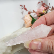 Load image into Gallery viewer, Rose Quartz Sceptor Crystal Carving Stone 70mm 1