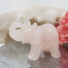 Load image into Gallery viewer, elephant Rose Quartz Crystal