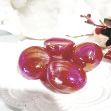 Load image into Gallery viewer, Titanium Aura Quartz Red Crystal Tumble Stone 25mm - 30mm