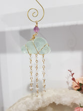 Load image into Gallery viewer, Every-Cloud-Has-A-Silver-Lining-Fluorite-Crystal_Energy-Enhancer-Hanger-Ornament-Suncatcher-Moonlight-Crystals-Australia-Fully-Constructed-Crystal-Energy-Enhancers-Suncatchers-Melbourne-australia