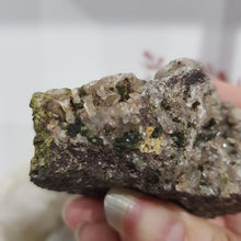 Load image into Gallery viewer, Epidote Crystal Specimen Stone 65mm 3 LOVELY LITTLE CRYSTALS