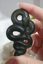 Load image into Gallery viewer, Golden Obsidian Snake Animal Crystal Carving Stone
Inspires Protection and balance