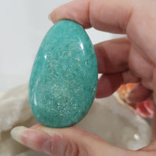 Load image into Gallery viewer, Amazonite Crystal Palm Stone