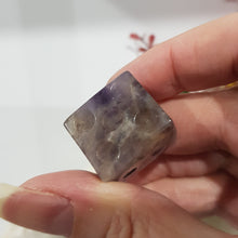 Load image into Gallery viewer, Die Dice Crystal Carving Amethyst Stone 20mm 2 INCLUSIONS UNEVEN