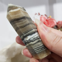 Load image into Gallery viewer, chocolate-calcite-crystal-tower-point