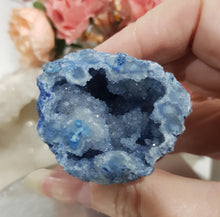 Load image into Gallery viewer, Agate-Geode-Blue-Dyed-Cave-Tower-Stone-Crystal-Moonlight-Crystals-Australia