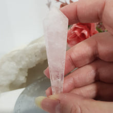 Load image into Gallery viewer, Rose Quartz Sceptor Crystal Carving Stone 70mm 1