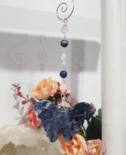 Load image into Gallery viewer, Butterfly-of-love-and-stability-Sodalite-Stone-Crystal-Energy-Enhancer-Suncatcher-hanger-Ornament-Moonlight-Crystals-Australia-Suncatchers-Australia-Crystal-Suncatchers-Gemstone-Suncatcheres