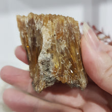 Load image into Gallery viewer, Amber Calcite Specimen Stone on stand 50mm 1 GORGEOUS
