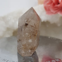 Load image into Gallery viewer, Golden Rutile in Quartz Crystal Point Stone 40mm 3 STUNNING!