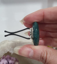 Load image into Gallery viewer, Moon Car Clip Moss Agate Stone Crystal Carving Stone
Inspires Transformation and Grounding
Moon Crystal Car Clip. Decorative Clip for Car Vent.