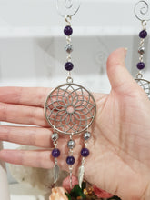 Load image into Gallery viewer, The-Dream-Catcher-of-Insight-and-Protection-Amethyst-Crystal-Energy-Enhancer-Suncatcher-Ornament-Hanger-Amethyst-Gemstone-Healing-Moonlight-Crystals-Australia