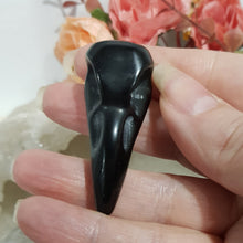 Load image into Gallery viewer, bird-skull-crystal-carving-stone-obsidian-moonlight-crystals-australia