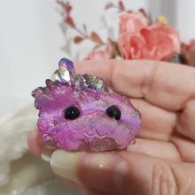 Load image into Gallery viewer, crystal-creature-titanium-aura-quartz-carving-stone