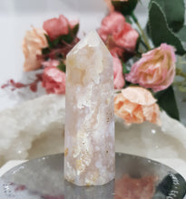 Load image into Gallery viewer, Flower-Agate-Point-Tower-Stone-Crystal-Moonlight-Crystals-Australia-for-sale-buy-now-Online-Crystal-Store