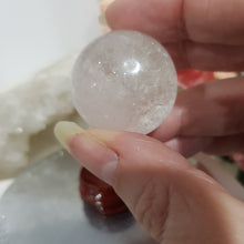 Load image into Gallery viewer, Quartz Sphere Crystal Carving 30mm 12
