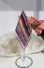 Load image into Gallery viewer, Fluorite-Diamond-on-Stand-Crystal-Stone-Moonlight-Crystals-Australia