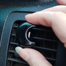 Load image into Gallery viewer, MOON Car Clip QUARTZ Crystal Carving Stone 30mm