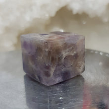 Load image into Gallery viewer, Die Dice Crystal Carving Amethyst Stone 20mm 2 INCLUSIONS UNEVEN