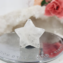Load image into Gallery viewer, STAR Car Clip QUARTZ Crystal Carving Stone 30mm