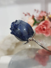 Load image into Gallery viewer, ROSE FLOWER Sodalite Crystal Carving Stone 150mm 1