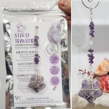 Load image into Gallery viewer, star-of-transition-crystal-energy-enhancer-ornament-hanger-ornament-sun catcher
