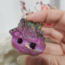 Load image into Gallery viewer, crystal-creature-titanium-aura-quartz-carving-stone