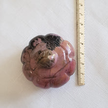 Load image into Gallery viewer, Pumpkin Rhodonite Crystal Carving Gemstone 50mm HALLOWEEN