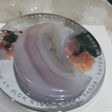 Load image into Gallery viewer, Druzy Agate crystal crescent moon carving stone 65mm 1