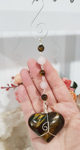 Load image into Gallery viewer, Power-of-the-Tiger-Tigers-Eye-Stone-Crystal-Energy-Enhancer-suncatcher-hanger-ornament-Moonlight-Crystals-Australia-Suncatchers-Australia