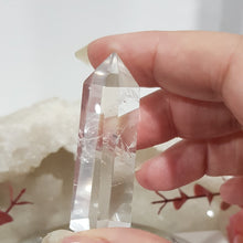 Load image into Gallery viewer, Clear Quartz crystal DT Double Terminated point stone 60mm 1
