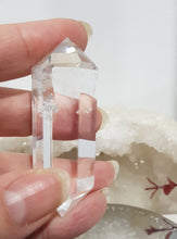 Load image into Gallery viewer, Clear Quartz crystal DT Double Terminated point stone 60mm 2
