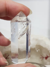 Load image into Gallery viewer, Clear Quartz crystal DT Double Terminated point stone 60mm 2
