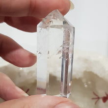 Load image into Gallery viewer, Clear Quartz crystal DT Double Terminated point stone 60mm 2
