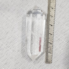 Load image into Gallery viewer, Clear Quartz crystal DT Double Terminated point stone 60mm 1
