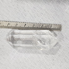 Load image into Gallery viewer, Clear Quartz crystal DT Double Terminated point stone 60mm 2
