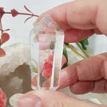 Load image into Gallery viewer, Clear Quartz crystal DT Double Terminated point stone 60mm 3
