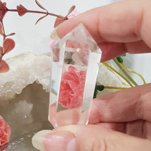 Load image into Gallery viewer, Clear Quartz crystal DT Double Terminated point stone 60mm 3
