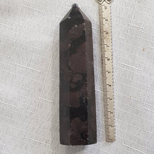 Load image into Gallery viewer, Garnet in Astrophyllite Crystal stone point 90mm 4
