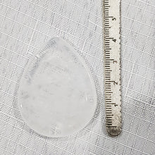 Load image into Gallery viewer, Quartz crystal tear drop Worry Stone Carving gemstone 45mm
