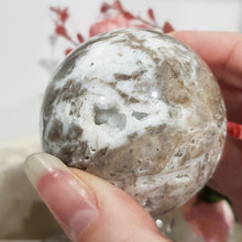 Load image into Gallery viewer, Sphalerite Sphere Crystal Carving Stone with silver stand 60mm 1
