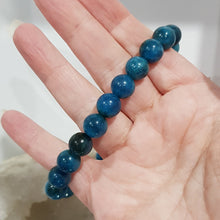 Load image into Gallery viewer, Apatite Crystal Bracelet 10mm gemstone beaded Bracelet 8 inch B95
