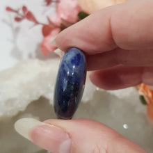 Load image into Gallery viewer, Sodalite crystal heart crystal carving gemstone 30mm 3
