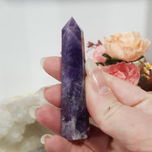 Load image into Gallery viewer, Amethyst crystal point gemstone 75mm 1
