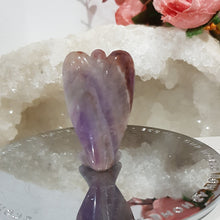 Load image into Gallery viewer, Amethyst crystal Angel carving gemstone 40mm 2
