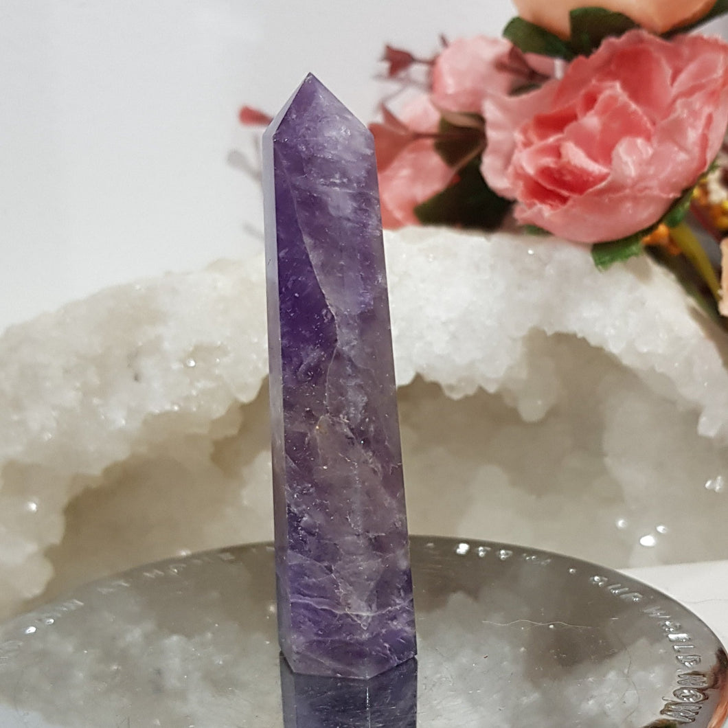 Amethyst crystal point gemstone 65mm 5