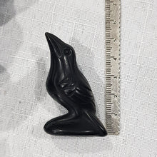 Load image into Gallery viewer, Raven Crow Black Obsidian Crystal Carving Gemstone 50mm 1 HALLOWEEN
