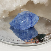 Load image into Gallery viewer, Crackle Quartz BLUE Crystal stone gemstone 40mm 2
