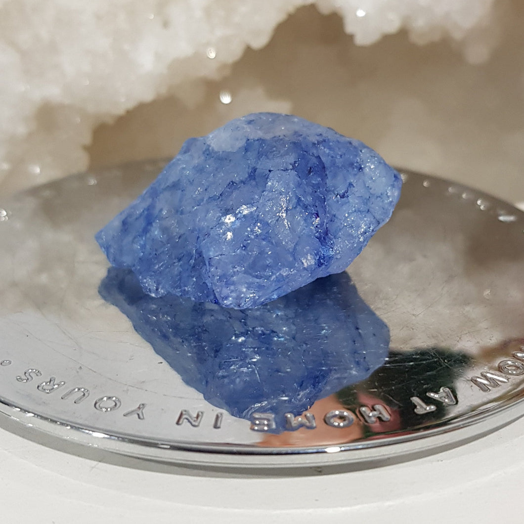 Crackle Quartz BLUE Crystal stone gemstone 40mm 2